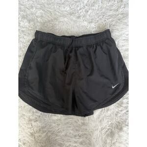 Nike Dri Fit Women’s Sz. L Classic Black Lined Sport Shorts. Great Pair & Cond